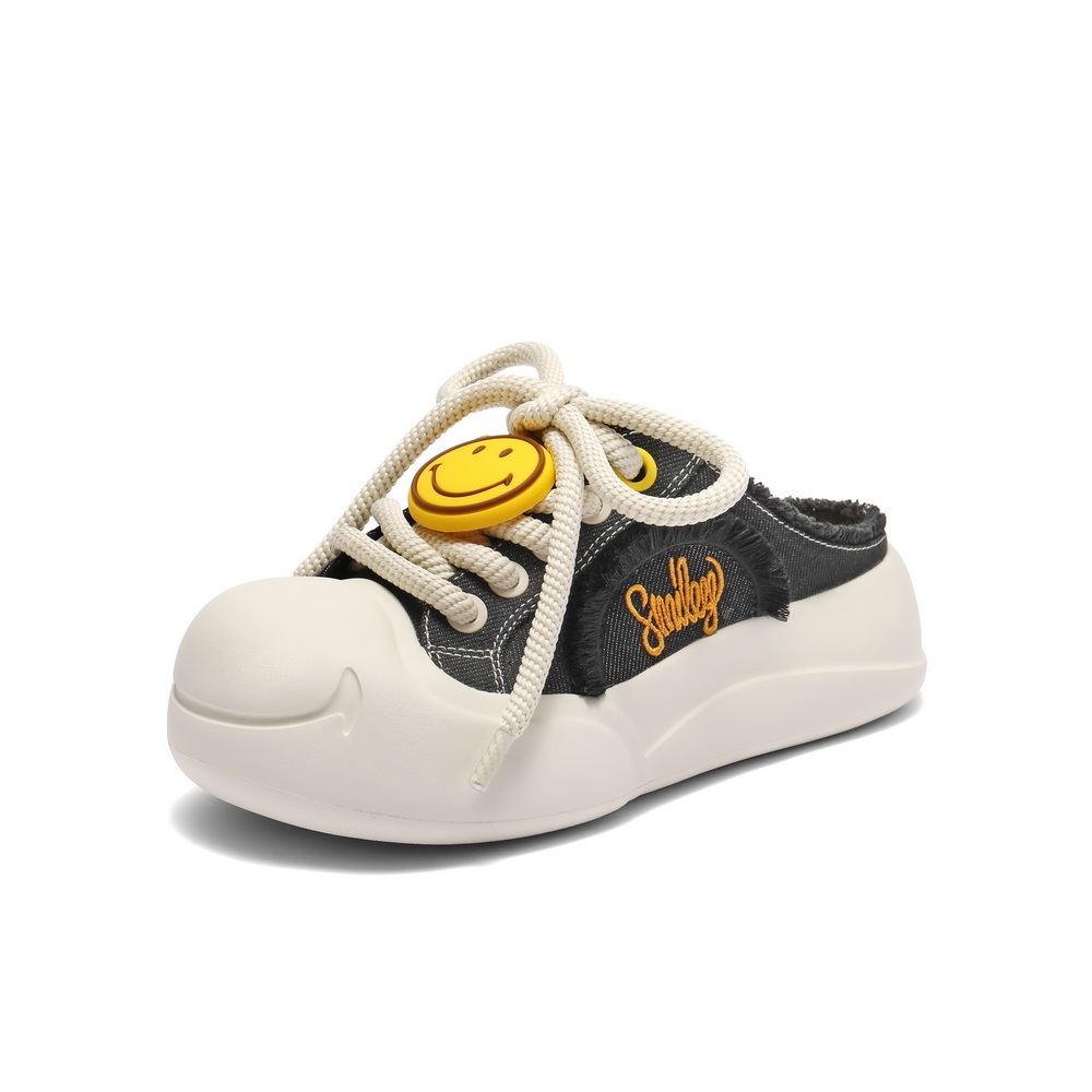 百丽SMEILEY联名款女2025夏新商场同款可爱厚底穆勒鞋3ZJB4BH5