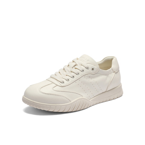 百丽薄底阿甘鞋女2025春新商场同款真皮运动风休闲鞋D8M1DAM5