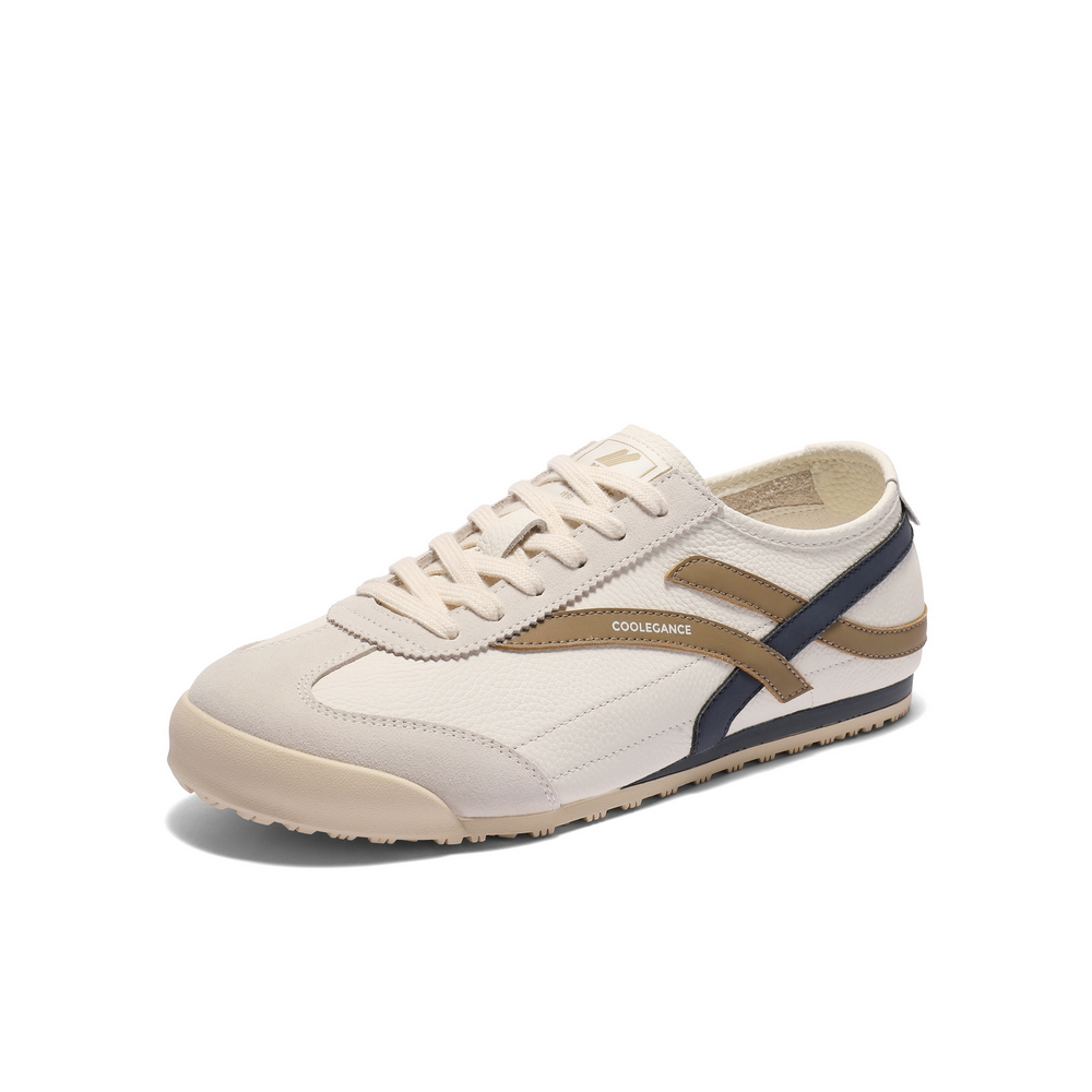 百丽撞色休闲板鞋男2025新款夏季商场同款复古潮搭德训鞋8TE01BM5