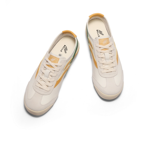 百丽撞色休闲板鞋男2025新款夏季商场同款复古潮搭德训鞋8TE01BM5