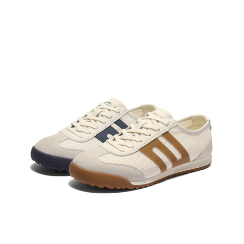 百丽打孔透气休闲运动鞋男2025新款夏商场同款复古德训鞋8TJ01BM5