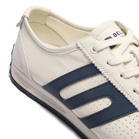 百丽打孔透气休闲运动鞋男2025新款夏商场同款复古德训鞋8TJ01BM5