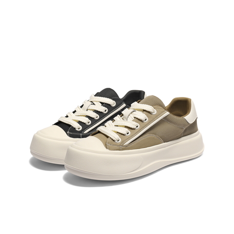 百丽网面透气休闲板鞋男2025新款夏季厚底增高时尚布鞋A2017BM5