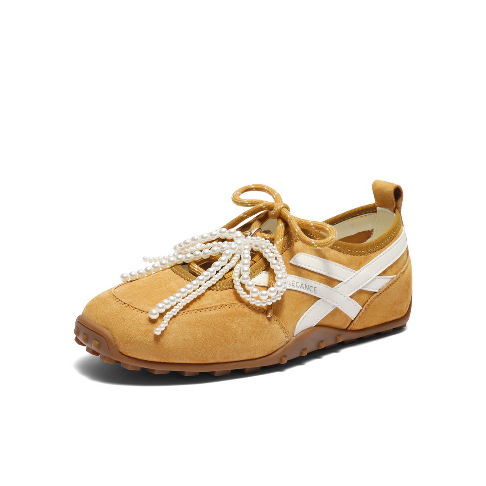 百丽撞色休闲玛丽珍鞋女2025夏新商场同款轻便薄底鞋D8K1DBQ5