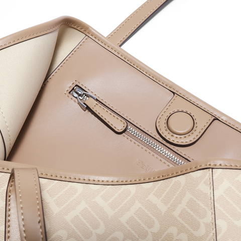 百丽包女25夏商场同款复古老花小飞象单肩手提大号托特包X7375BX5