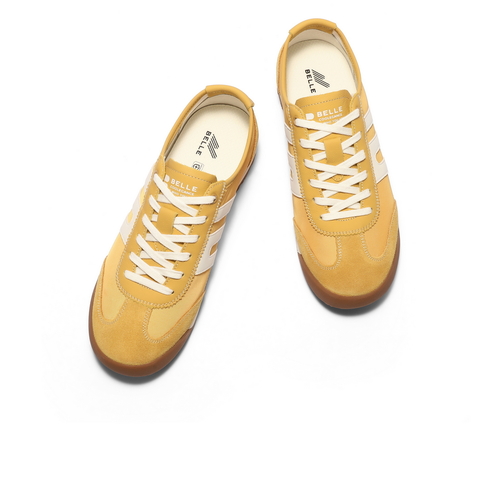 百丽小轻甘休闲鞋男2025夏新商场同款复古德训慢跑阿甘鞋8RG01BM5