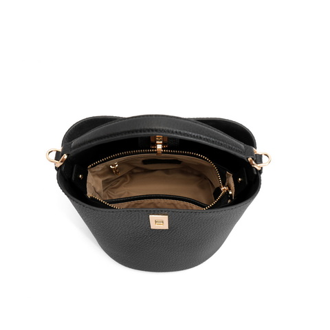 百丽包包女2024新商场同款通勤杏仁包单肩斜挎手提水桶包BL766AX5