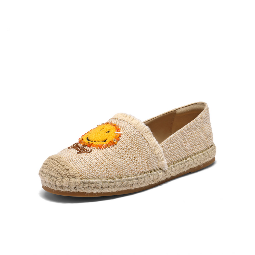 百丽smiley联名渔夫鞋女2025夏新商场同款度假风休闲单鞋3YS24BA5