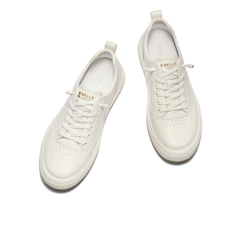 百丽打孔透气休闲鞋男鞋2025新款夏季时尚百搭一脚蹬板鞋A2001BM5