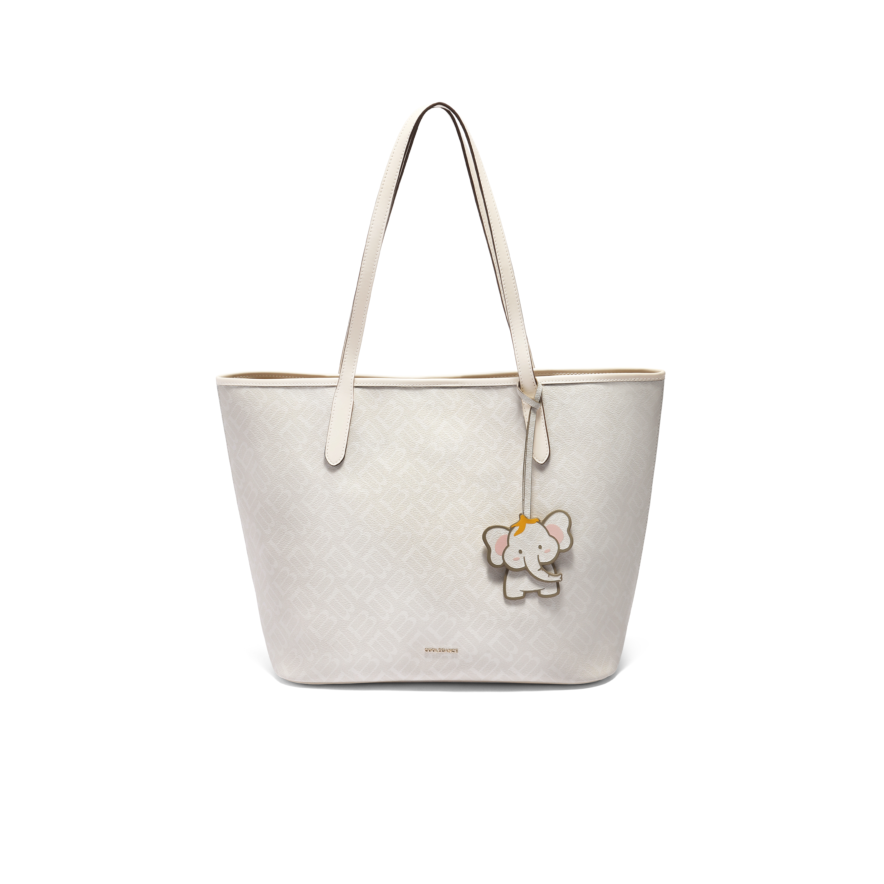 百丽包女25夏商场同款复古老花小飞象单肩手提大号托特包X7375BX5