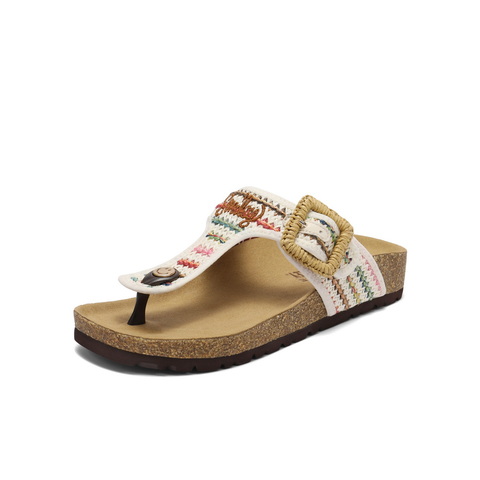 百丽SMEILEY联名勃肯鞋女2025夏新商场同款休闲夹脚拖鞋BFAE6BT5