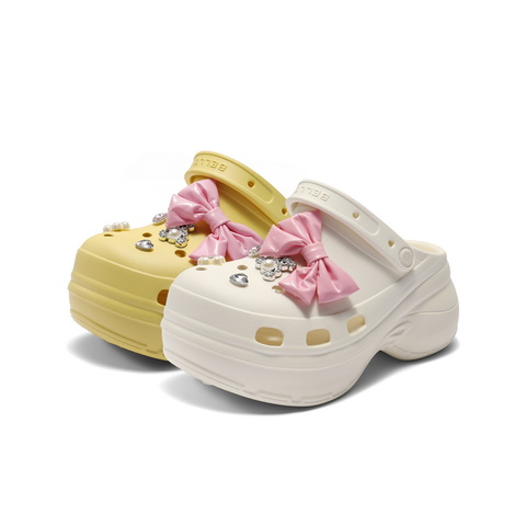 百丽时尚两穿洞洞鞋女2025夏新商场同款厚底包头拖鞋D9G1DBL5