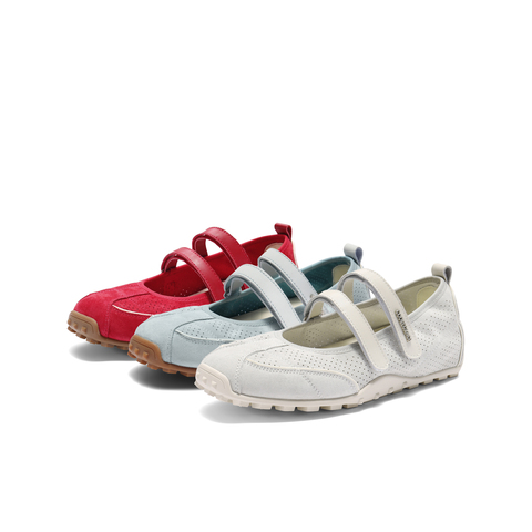 百丽芭蕾风网休闲鞋女2025夏新商场同款双魔术贴玛丽珍鞋D8L1DBQ5