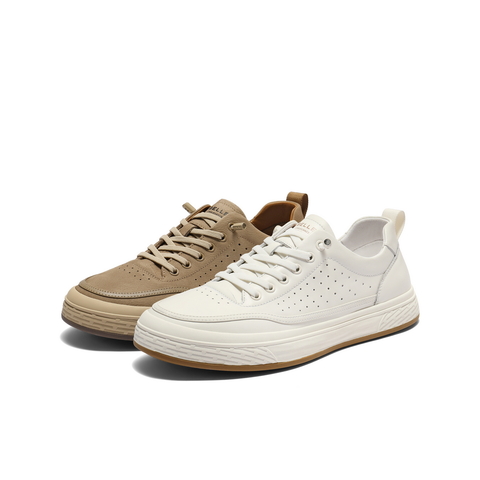 百丽打孔透气休闲鞋男鞋2025新款夏季时尚百搭一脚蹬板鞋A2001BM5