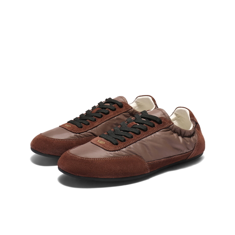 百丽复古撞色德训鞋男2025新款秋季商场同款薄底休闲板鞋8TH01CM5