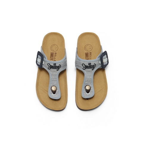 百丽SMEILEY联名勃肯鞋女2025夏新商场同款休闲夹脚拖鞋BFAE6BT5