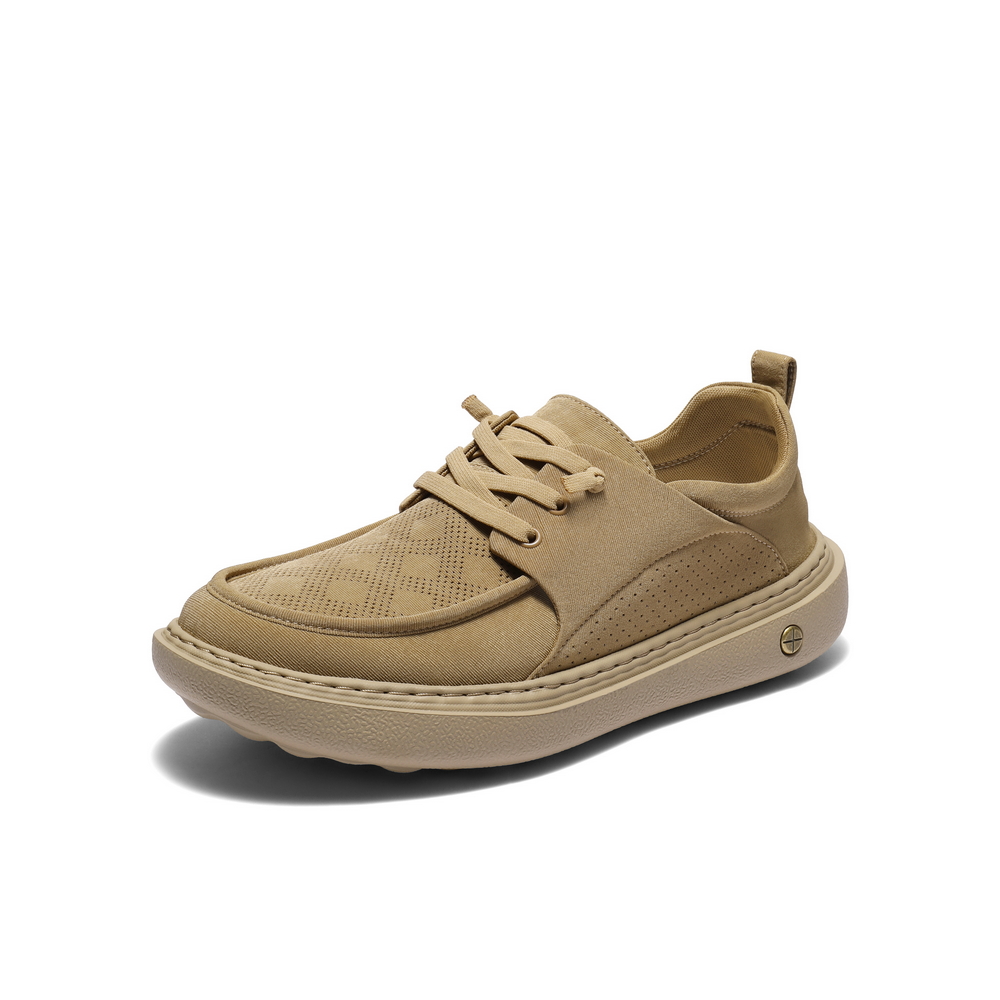 百丽透气布鞋男2025新款夏季商场同款厚底一脚蹬休闲鞋8SW01BM5