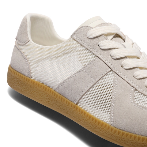 百丽网面透气休闲板鞋男2025新款夏季拼接撞色复古德训鞋A1994BM5