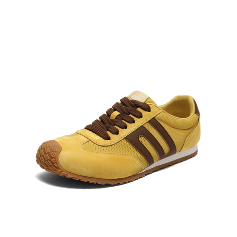 百丽拼接透气德训鞋男2025新款秋商场同款复古休闲阿甘鞋8TM01CM5