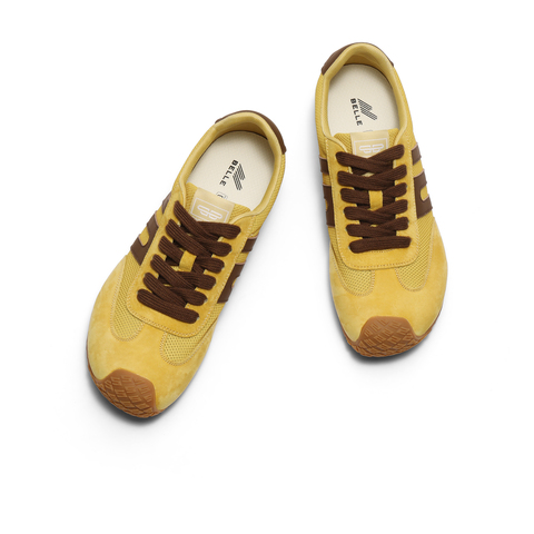 百丽拼接透气德训鞋男2025新款秋商场同款复古休闲阿甘鞋8TM01CM5