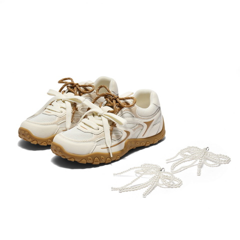 百丽舒适透气网面休闲鞋女2025夏新时尚双鞋带薄底休闲鞋B2729BM5