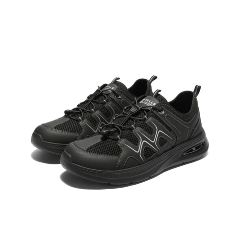 百丽网面休闲健步鞋男2025新款秋商场同款厚底户外运动鞋8TK01CM5