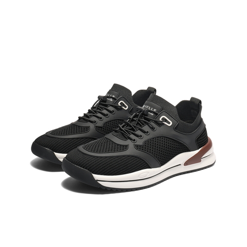 百丽网面透气休闲健步鞋男2025新款夏商场同款厚底运动鞋8US01BM5