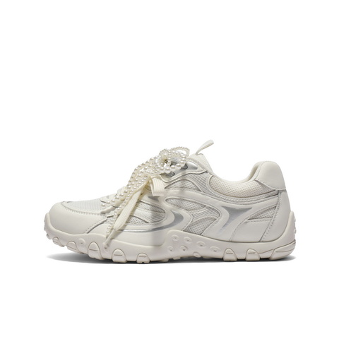 百丽舒适透气网面休闲鞋女2025夏新时尚双鞋带薄底休闲鞋B2729BM5