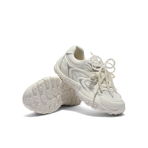 百丽舒适透气网面休闲鞋女2025夏新时尚双鞋带薄底休闲鞋B2729BM5