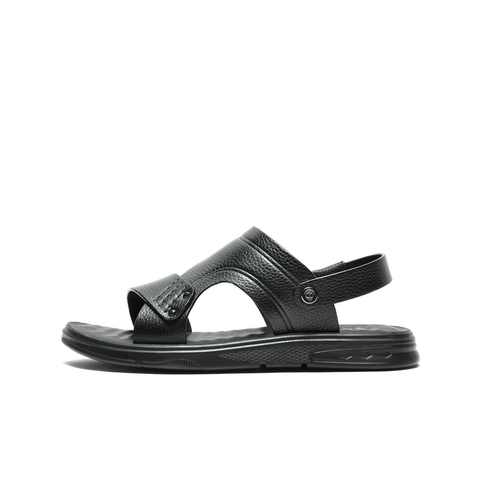 百丽舒适休闲凉鞋男2025新款夏季商场同款牛皮革凉拖两穿8UQ01BL5