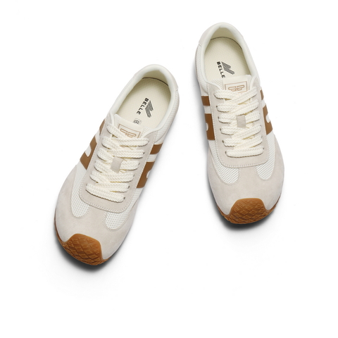 百丽拼接透气德训鞋男2025新款秋商场同款复古休闲阿甘鞋8TM01CM5