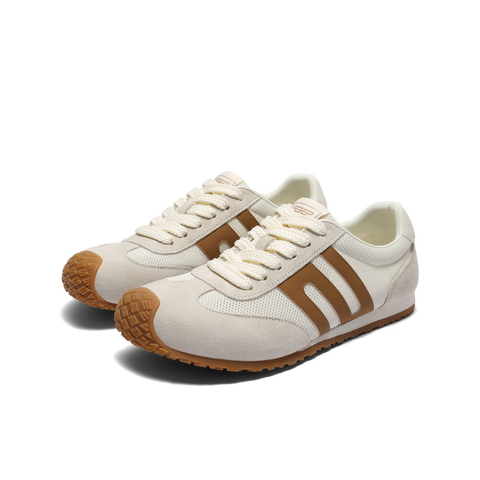 百丽拼接透气德训鞋男2025新款秋商场同款复古休闲阿甘鞋8TM01CM5