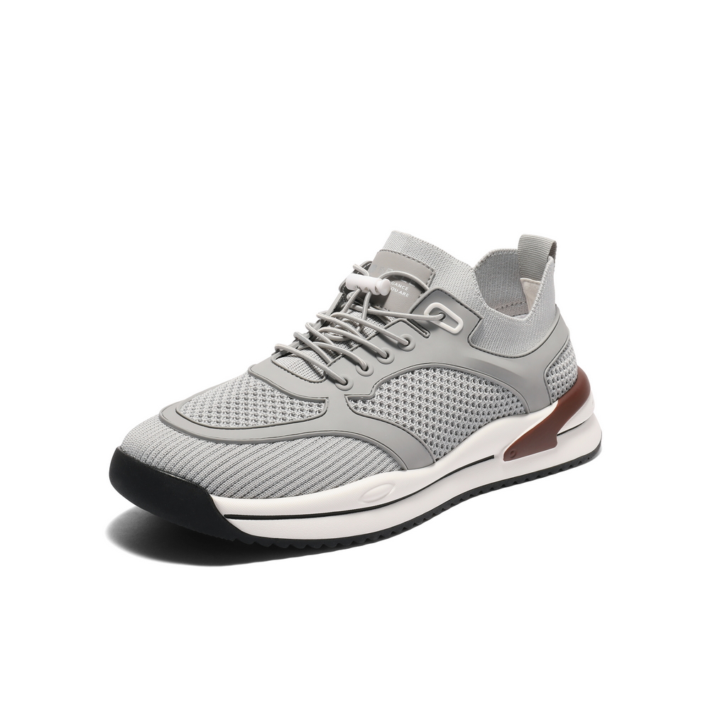 百丽网面透气休闲健步鞋男2025新款夏商场同款厚底运动鞋8US01BM5