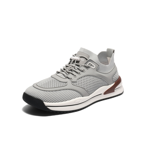 百丽网面透气休闲健步鞋男2025新款夏商场同款厚底运动鞋8US01BM5