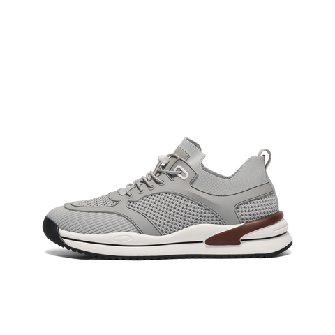 百丽网面透气休闲健步鞋男2025新款夏商场同款厚底运动鞋8US01BM5