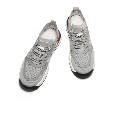 百丽网面透气休闲健步鞋男2025新款夏商场同款厚底运动鞋8US01BM5