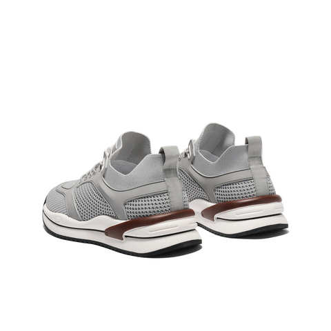 百丽网面透气休闲健步鞋男2025新款夏商场同款厚底运动鞋8US01BM5