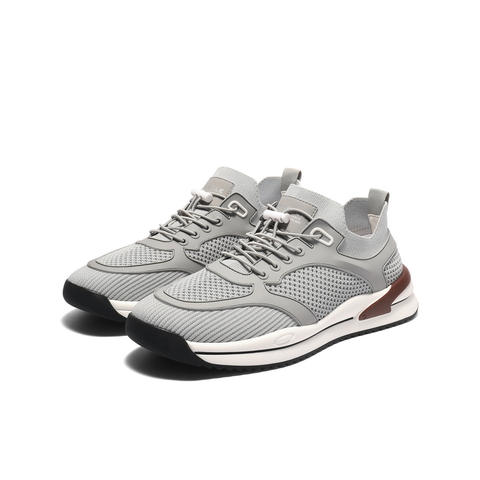 百丽网面透气休闲健步鞋男2025新款夏商场同款厚底运动鞋8US01BM5