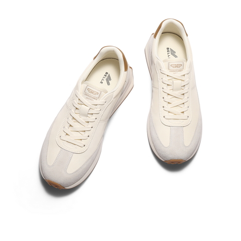 百丽复古休闲运动鞋男2025秋季新款德训鞋户外慢跑阿甘鞋A2060CM5