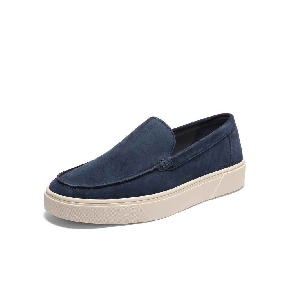 百丽时尚休闲乐福鞋男2025新款秋季舒适厚底一脚蹬懒人鞋A2055CM5