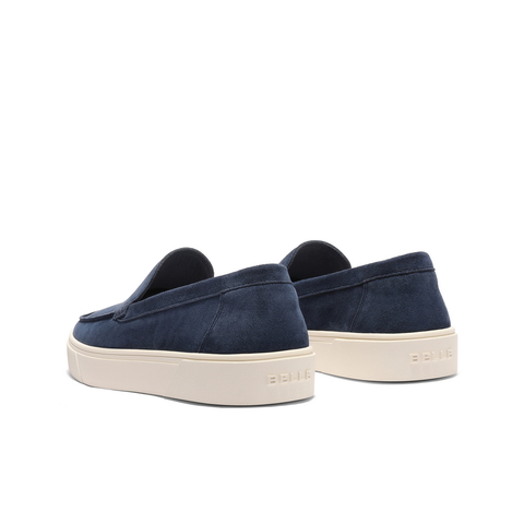 百丽时尚休闲乐福鞋男2025新款秋季舒适厚底一脚蹬懒人鞋A2055CM5