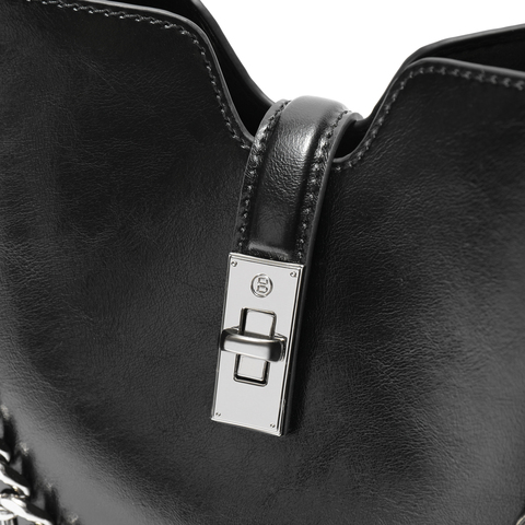 百丽包包女2025秋季新商场同款质感通勤单肩斜挎水桶包BL837CX5