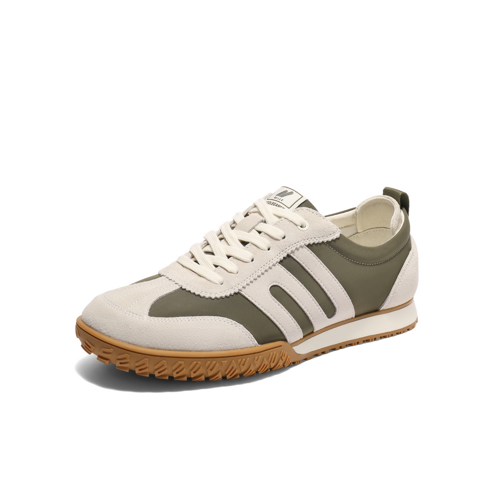 百丽休闲运动鞋男2025秋季新商场同款复古德训慢跑阿甘鞋8UC01CM5