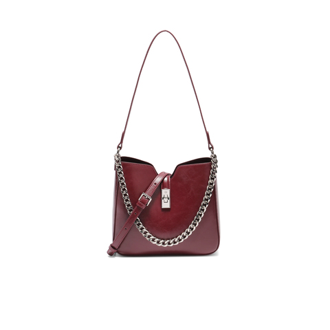 百丽包包女2025秋季新商场同款质感通勤单肩斜挎水桶包BL837CX5