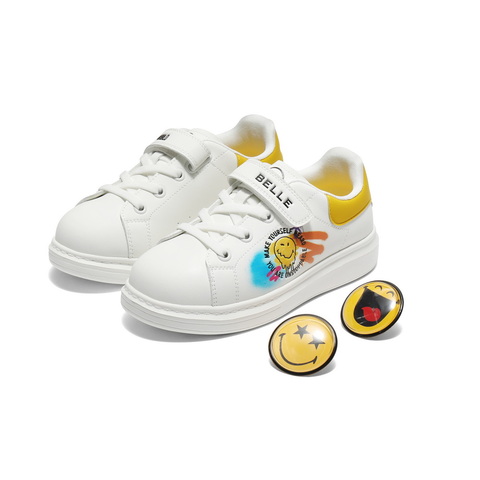 百丽SMEILEY联名板鞋女童25秋新上商场同款可爱小白鞋K6615C85