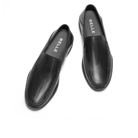 百丽一脚蹬商务鞋男2025新秋商场同款羊皮革两穿休闲皮鞋8TW01CM5