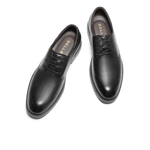 百丽绅士商务皮鞋男2025新秋商场同款羊皮革通勤正装鞋8TQ01CM5