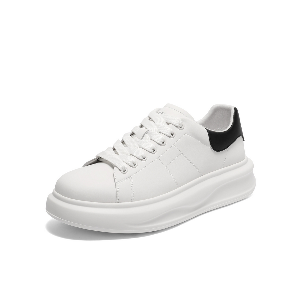 百丽厚底增高小白鞋男鞋2025新款秋季时尚潮搭休闲板鞋A2101CM5