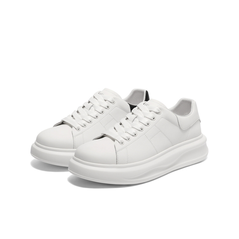 百丽厚底增高小白鞋男鞋2025新款秋季时尚潮搭休闲板鞋A2101CM5