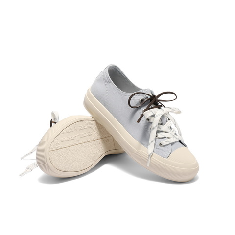 百丽时尚双鞋带帆布鞋女2025秋新商场同款百搭休闲鞋E2B1DCM5